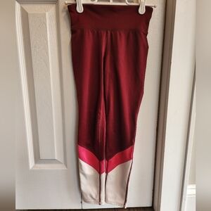 Girl's GAP Leggings in Burgundy and Pink